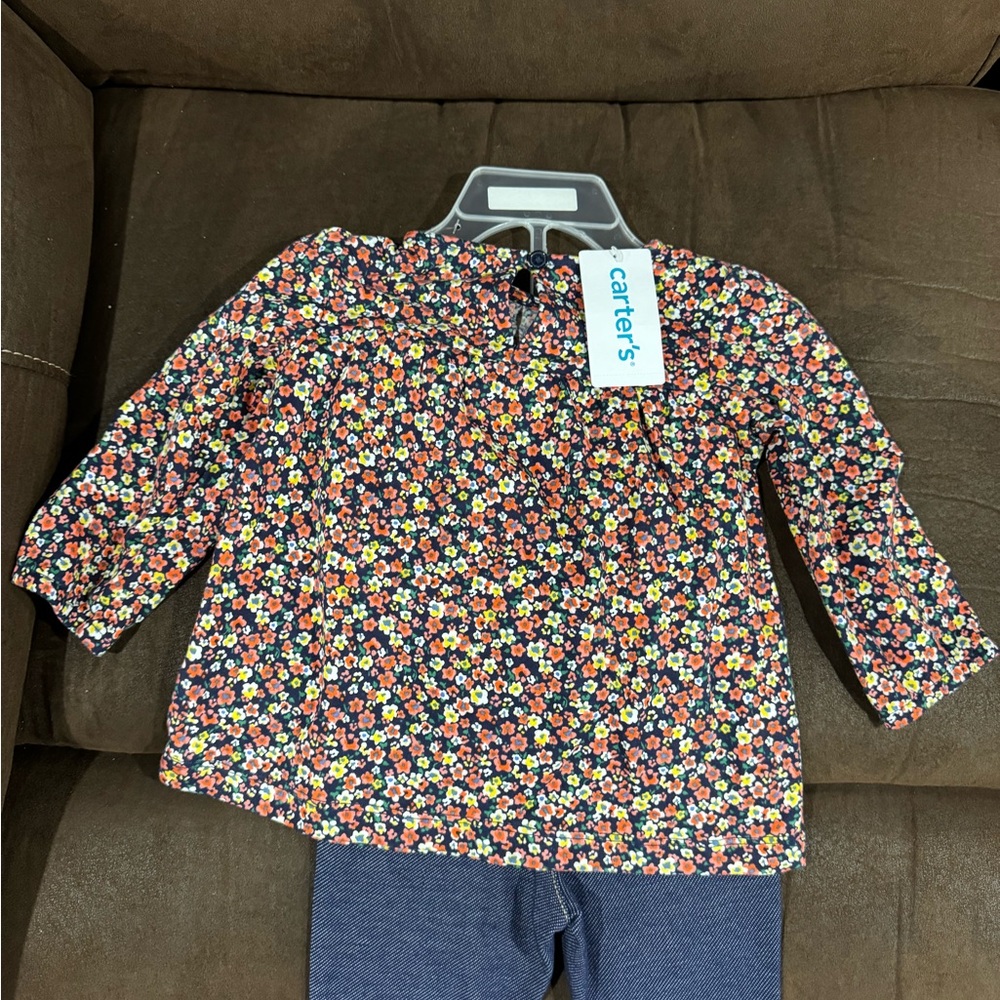 Carter’s 12 months babygirl outfit. New with tags